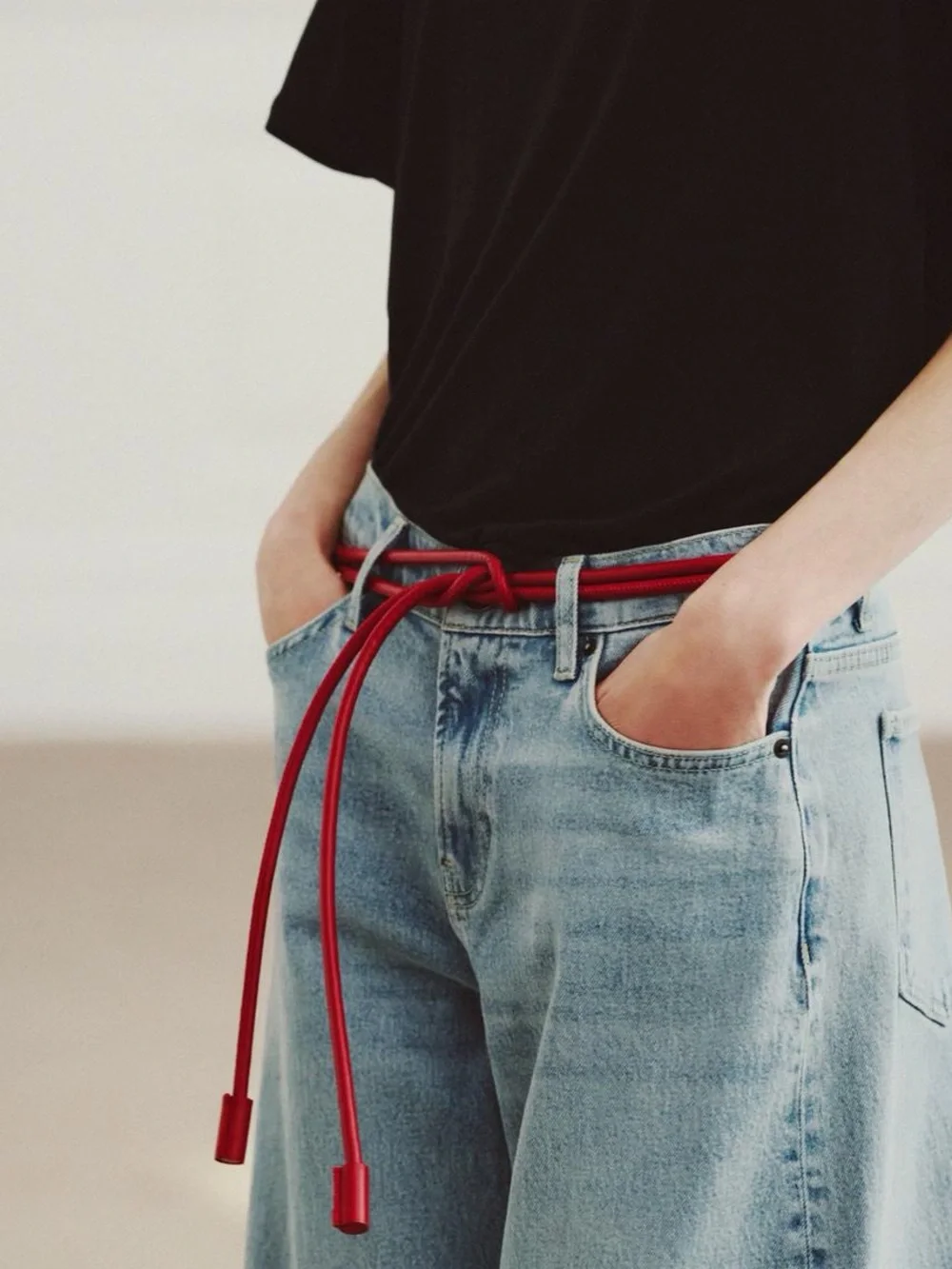 NWOT Zara Brown Rope Belt